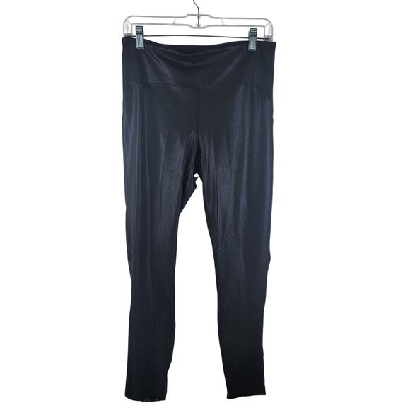 JoyLab Women's Athletic Hiking Workout Black Sparkle Shimmer Leggings L - Picture 1 of 5